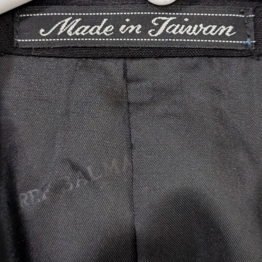 Vintage Pierre Balmain Tuxedo Jacket - Black 100% Wool - S/B Notch - Size 42 REG
